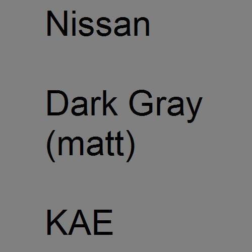 Nissan, Dark Gray (matt), KAE.